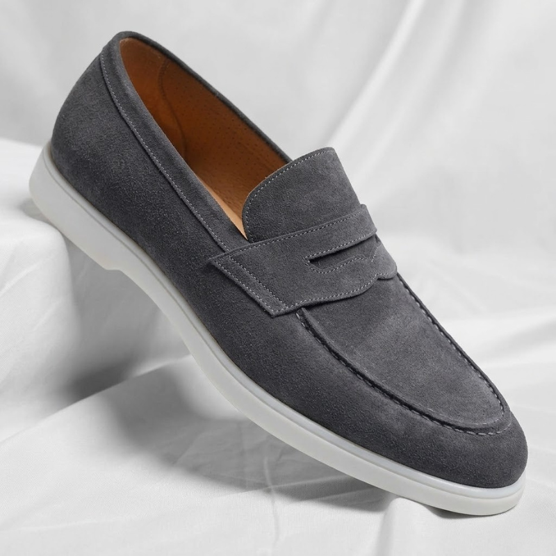 Mocassins penny classiques tige unie bride penny semelle plate homme – Belle-Île