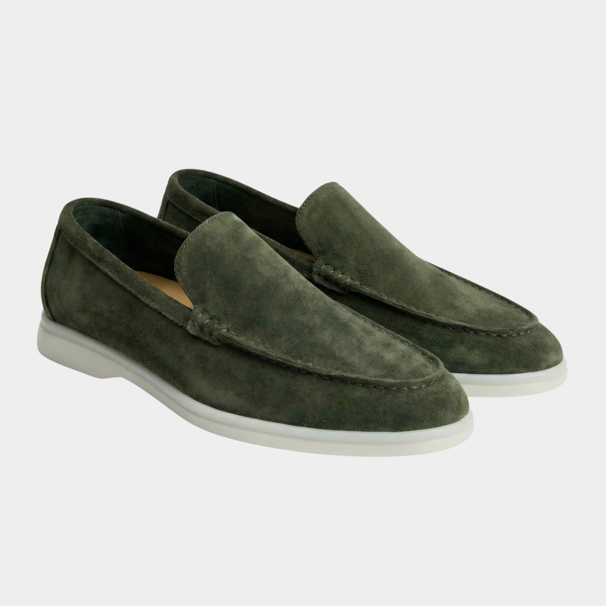 Mocassins souples à enfiler tige unie surpiqûres apparentes homme – Cancale