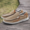 Mocassins en toile légère sans lacets semelle plate homme – Beaugency