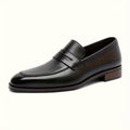 Mocassins penny à enfiler bout allongé fente penny semelle basse homme – Dolus