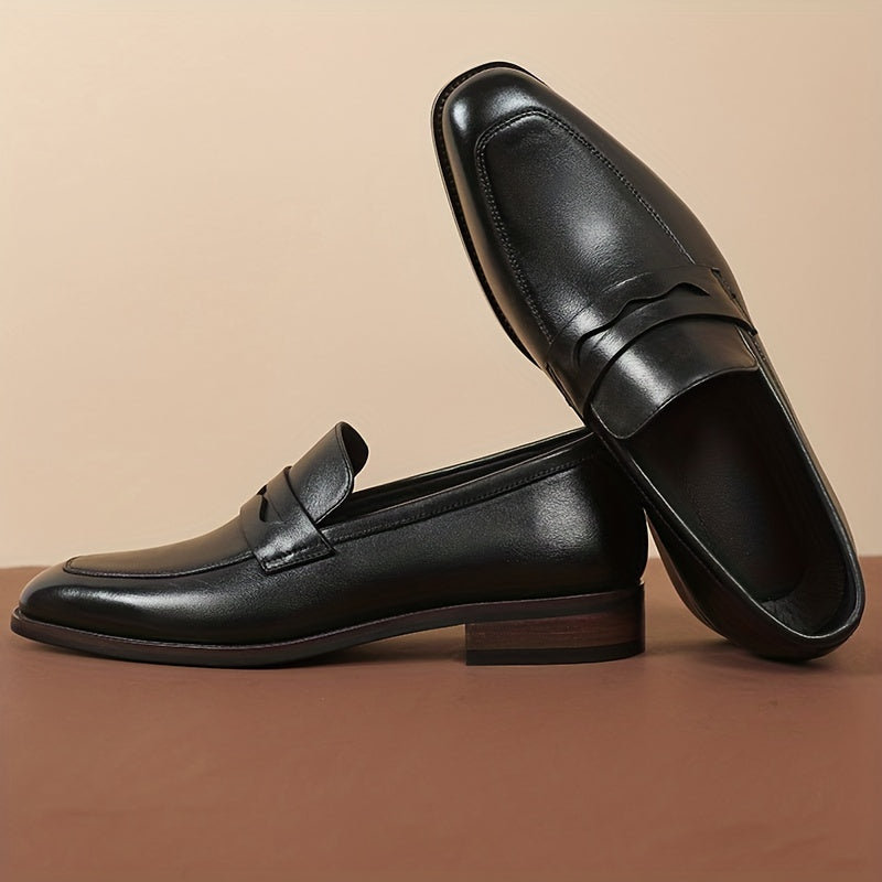 Mocassins penny à enfiler bout allongé fente penny semelle basse homme – Dolus