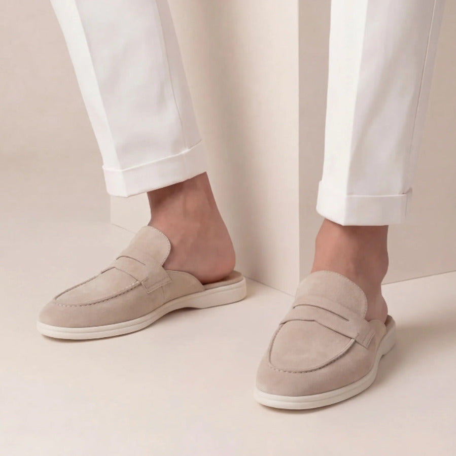 Mules à bride empeigne fermée dos ouvert au style intemporel homme – Annonciation