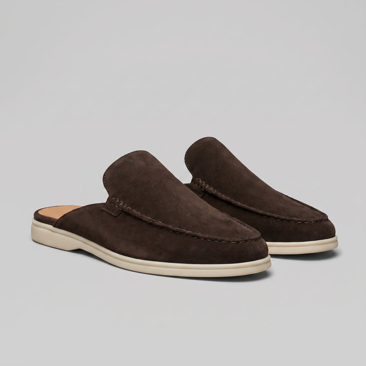 Mules mocassins à enfiler talon ouvert au chic discret homme – Oppède