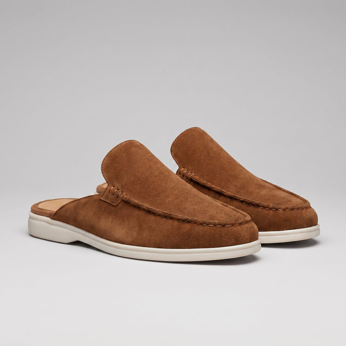 Mules mocassins à enfiler talon ouvert au chic discret homme – Oppède