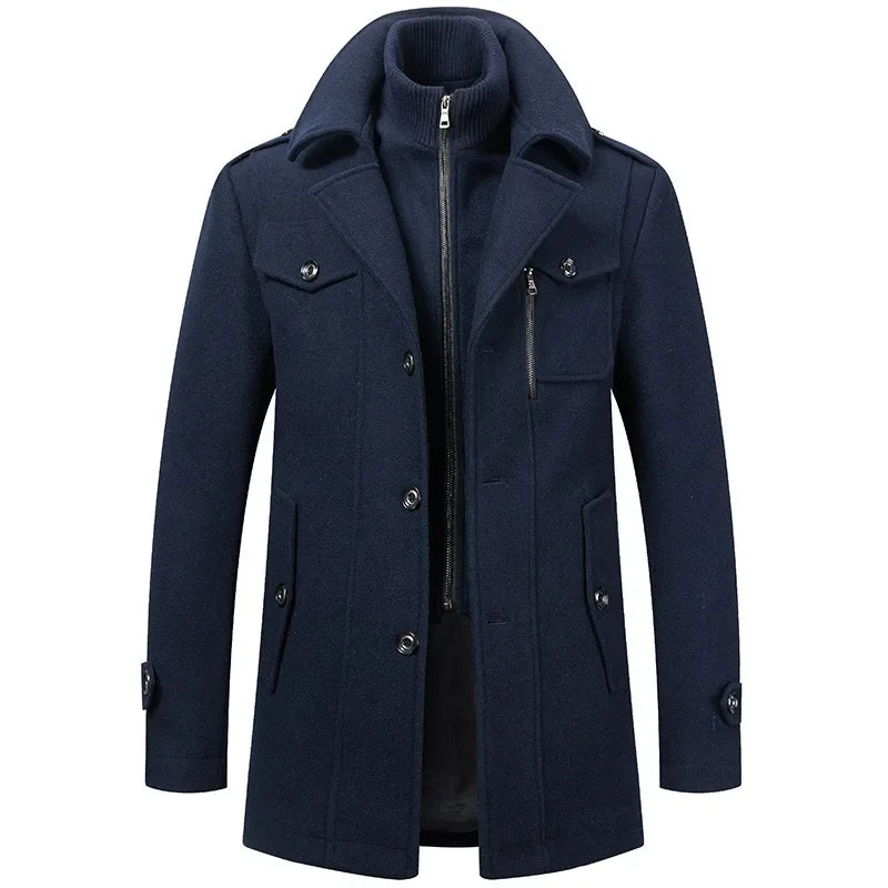 Manteau deux pièces classique à col tailleur au style intemporel homme – Monceau