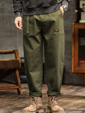 Pantalon cargo poches latérales à rabat bas retroussables homme – Preuilly
