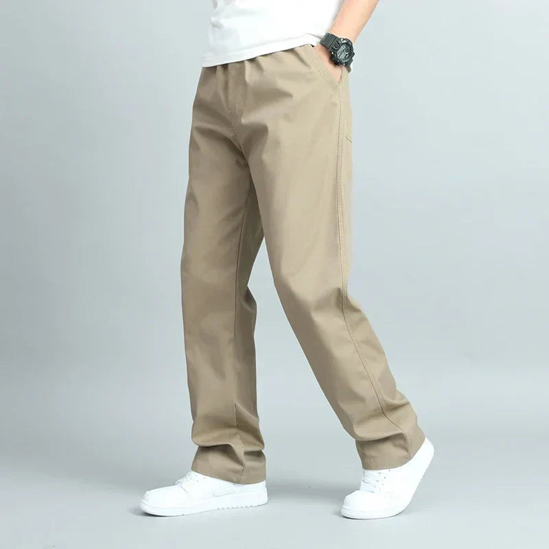 Pantalon coupe droite à taille élastique poches latérales homme – Cap Ferret