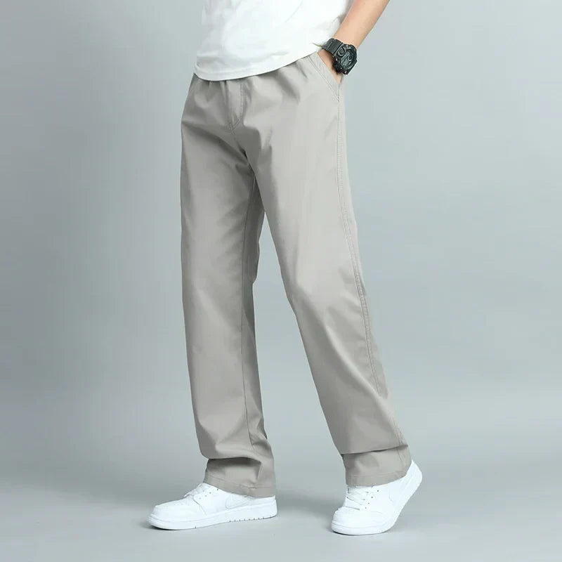 Pantalon coupe droite à taille élastique poches latérales homme – Cap Ferret