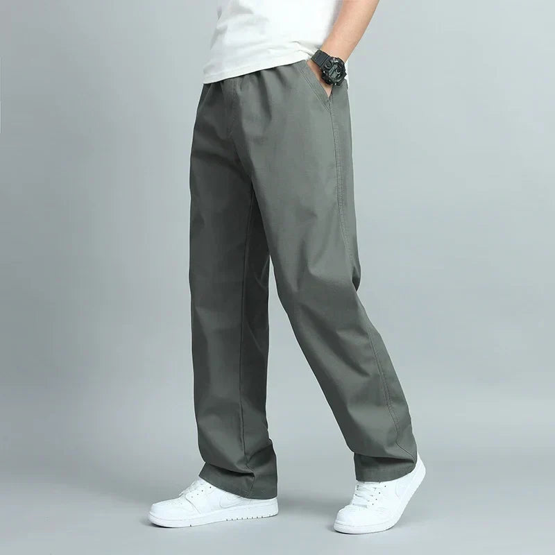 Pantalon coupe droite à taille élastique poches latérales homme – Cap Ferret