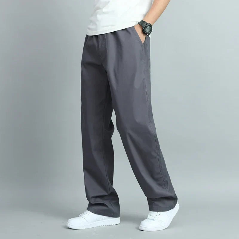 Pantalon coupe droite à taille élastique poches latérales homme – Cap Ferret