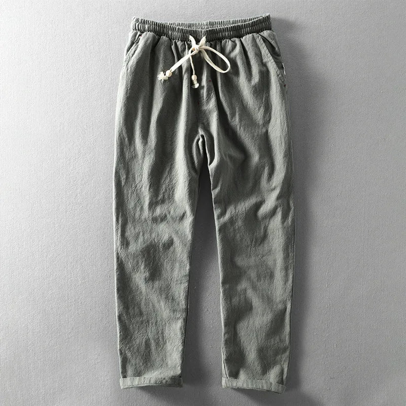 Pantalon bas resserré taille élastique pour le quotidien homme – Pertuis