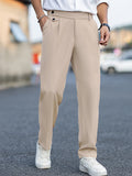 Pantalon à fermeture croisée pli central pour le quotidien homme – Comps