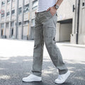 Pantalon coupe longue à poches latérales coutures apparentes homme – Cambremer