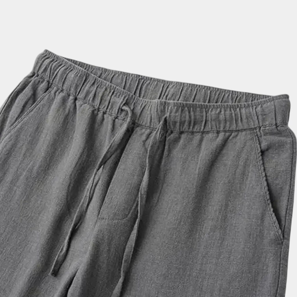 Pantalon à taille élastiquée et cordon poches latérales jambes longues homme – Arradon
