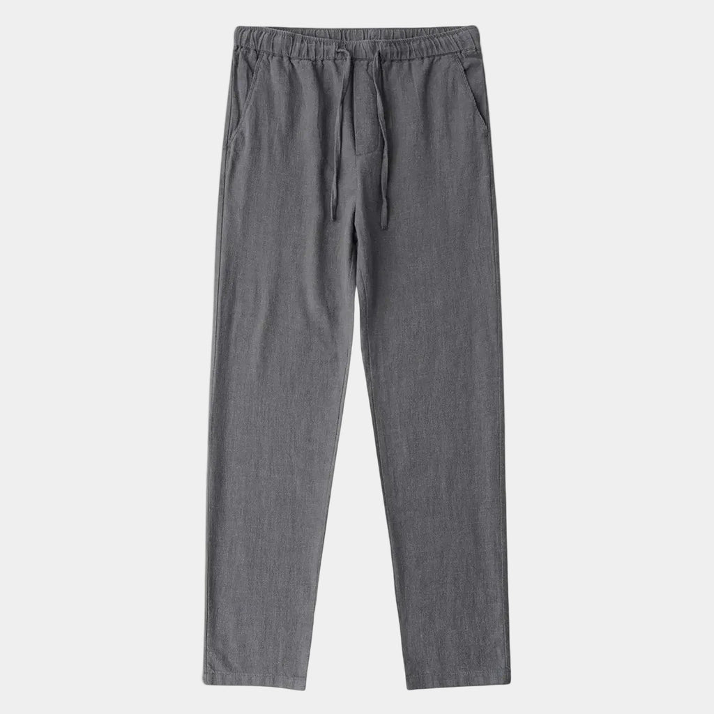 Pantalon à taille élastiquée et cordon poches latérales jambes longues homme – Arradon