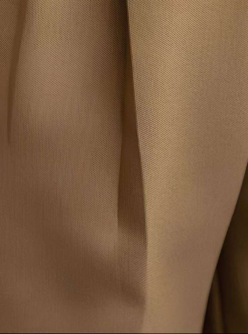 Pantalon de tailleur à plis et poches latérales taille à passants homme – Pécharmant