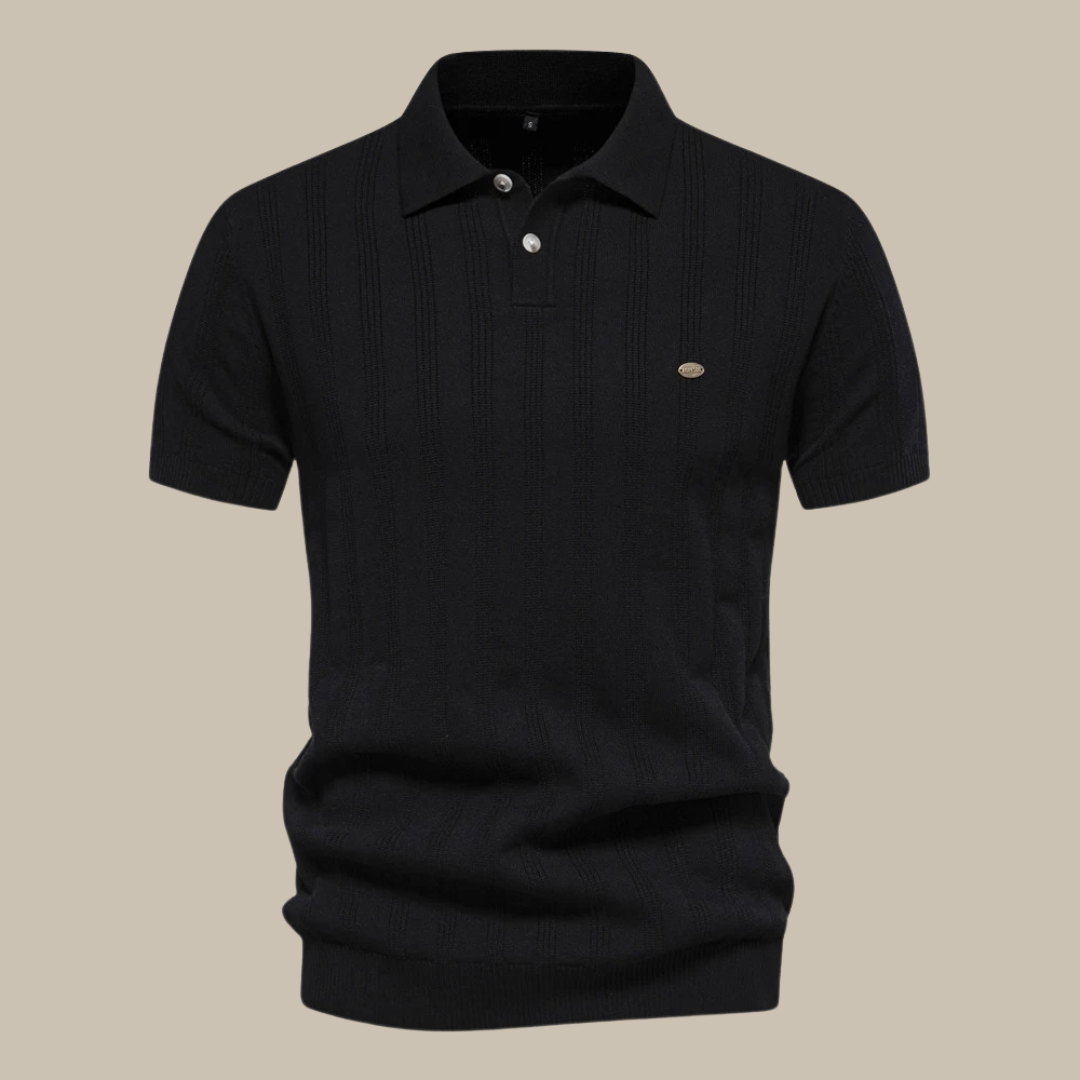 Polo en laine maille respirante à manches courtes style smart casual homme – Ars-en-Ré