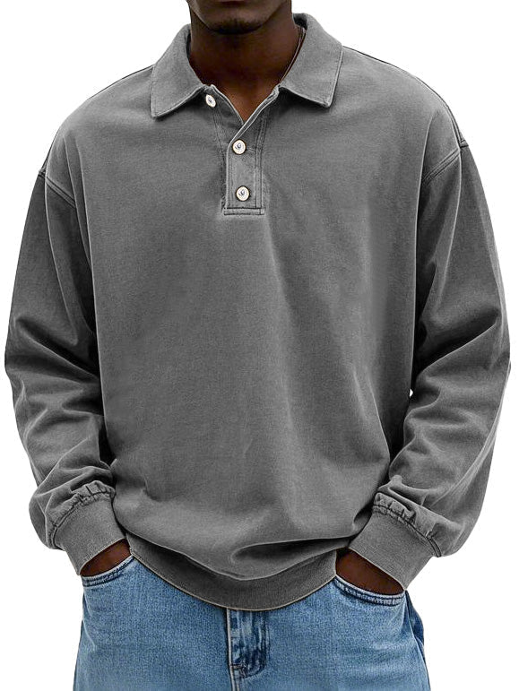Polo manches longues à coupe ample