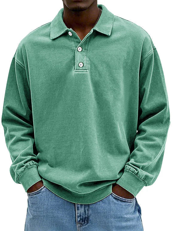 Polo manches longues à coupe ample