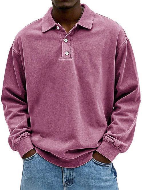 Polo manches longues à coupe ample