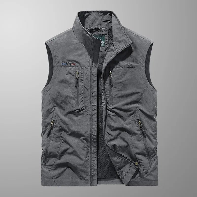 Gilet utilitaire multipoches zippées