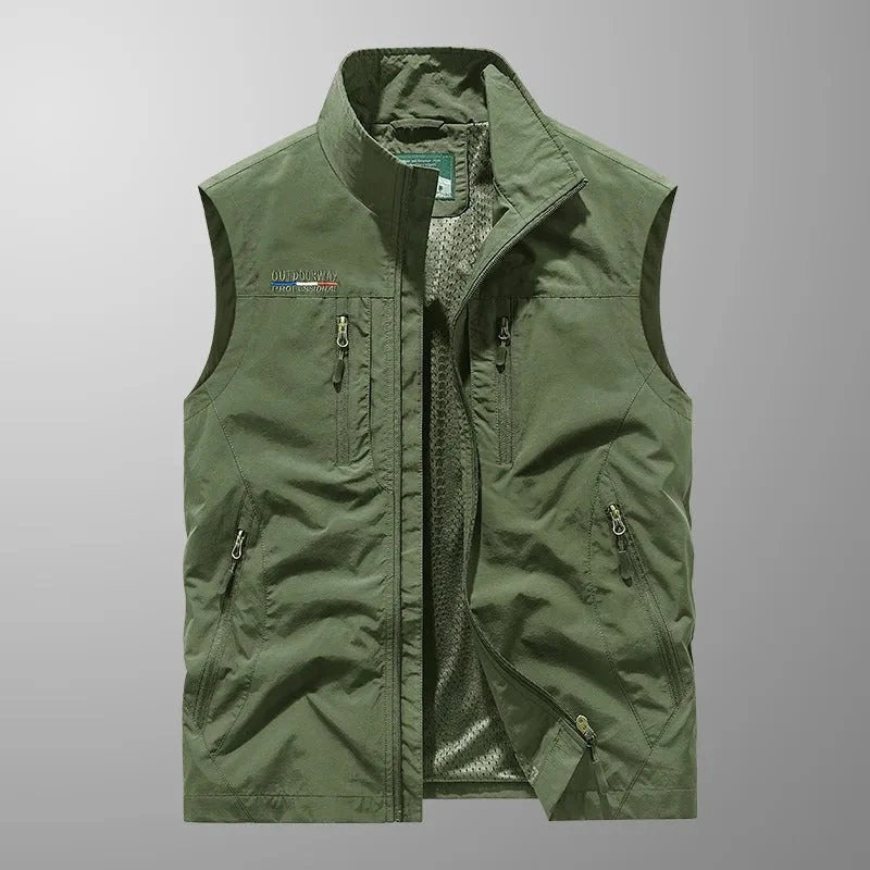 Gilet utilitaire multipoches zippées