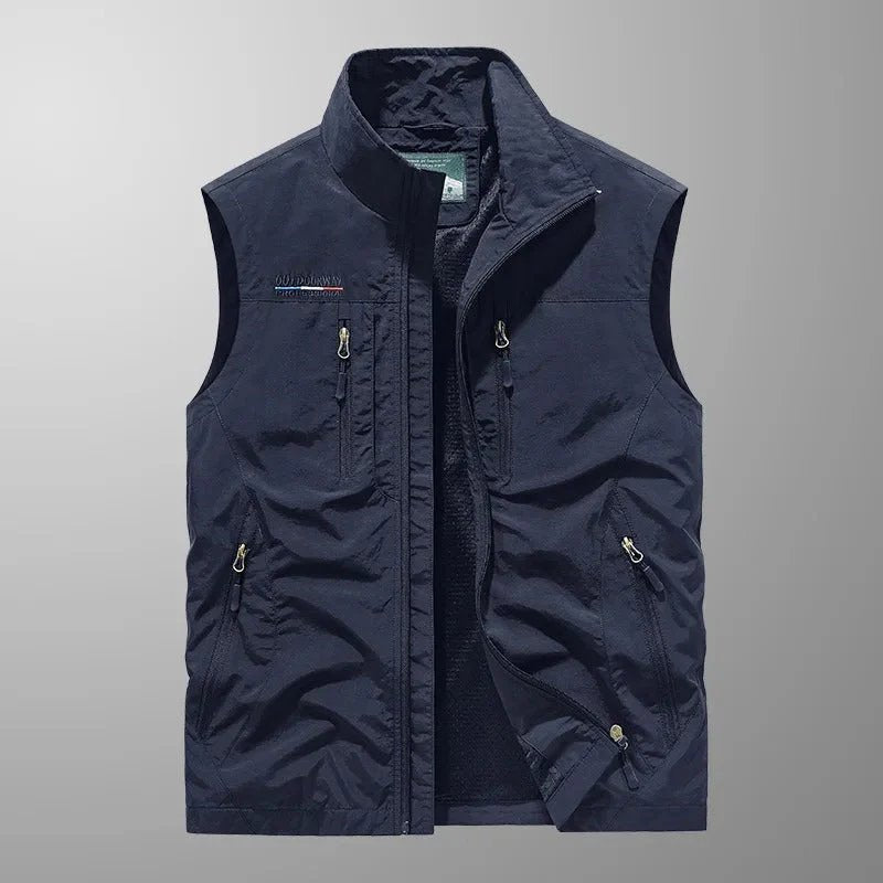 Gilet utilitaire multipoches zippées
