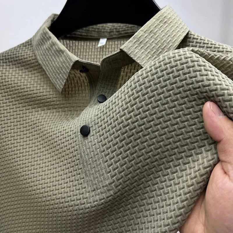 Polo infroissable manches courtes entretien facile homme – Dinan