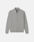 Cardigan zippé à col montant ajusté coupe élégante décontractée homme – Roquetaillade