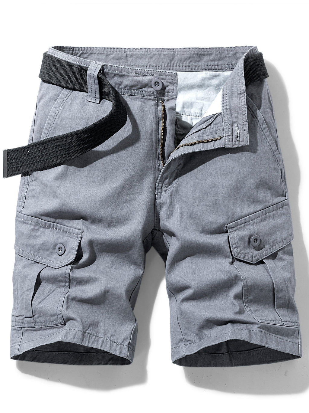Short cargo à poches et fermeture zippée au style intemporel homme – Savoie