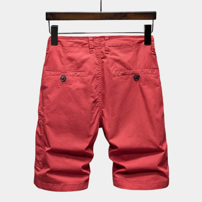 Short cargo zippé poche latérale à rabat coupe droite homme – Langeais
