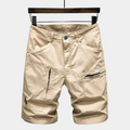 Short cargo zippé poche latérale à rabat coupe droite homme – Langeais