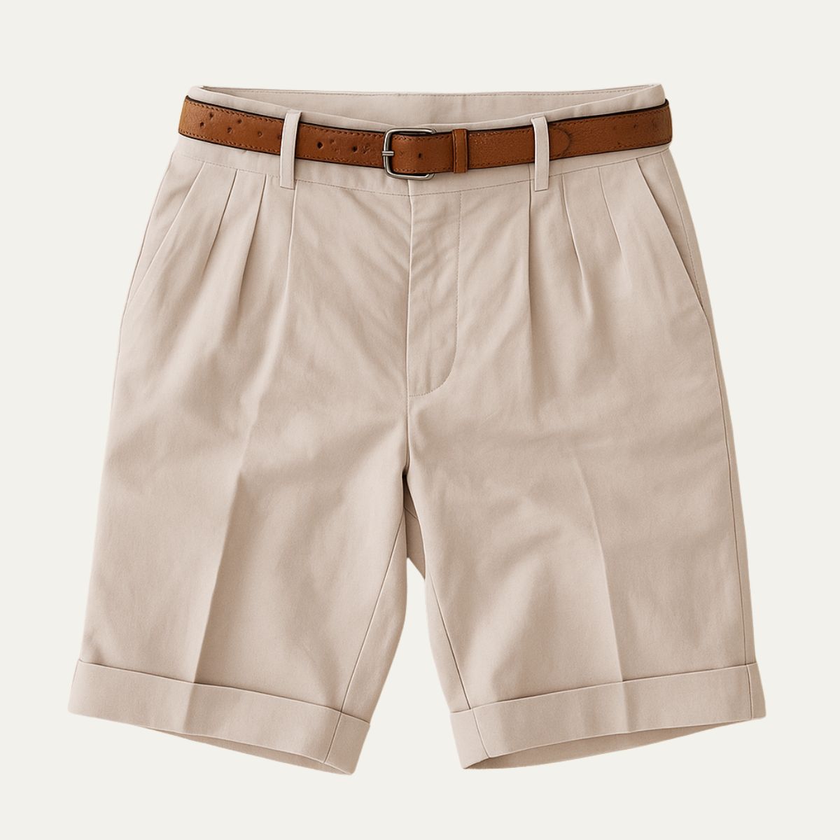 Short à pinces fermeture boutonnée et zippée homme – Madeleine