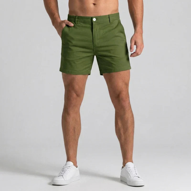 Short chino slim taille ajustée à la finition soignée homme – Serre-Chevalier