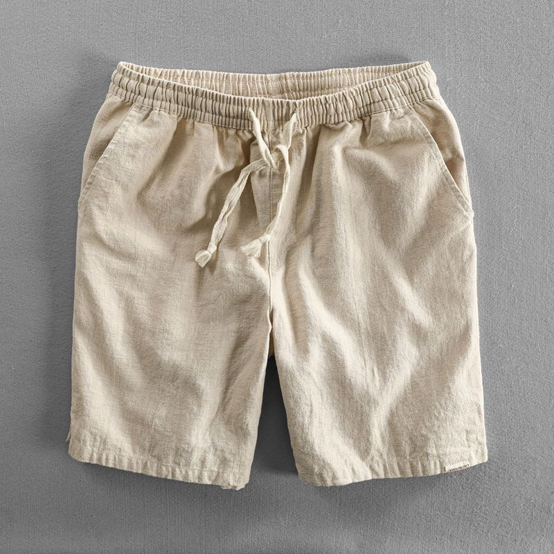 Short coupe droite à taille élastique et cordon de serrage homme – Perros-Guirec