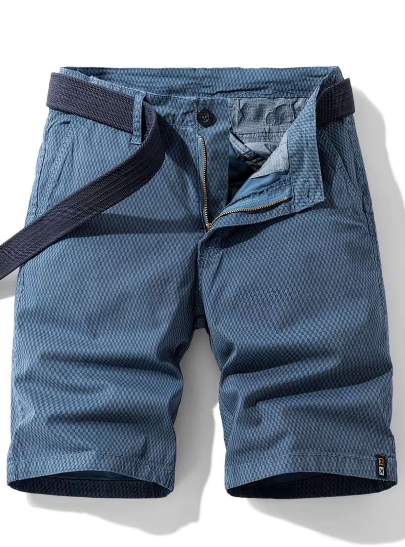 Short à texture géométrique coupe droite avec poches latérales homme – Île de Ré