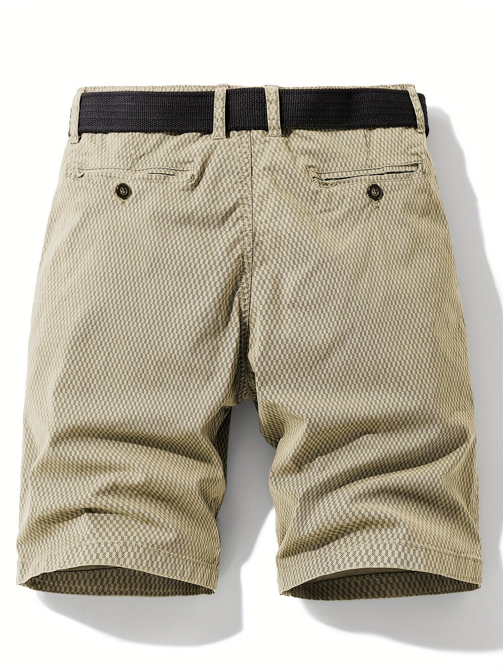 Short à texture géométrique coupe droite avec poches latérales homme – Île de Ré