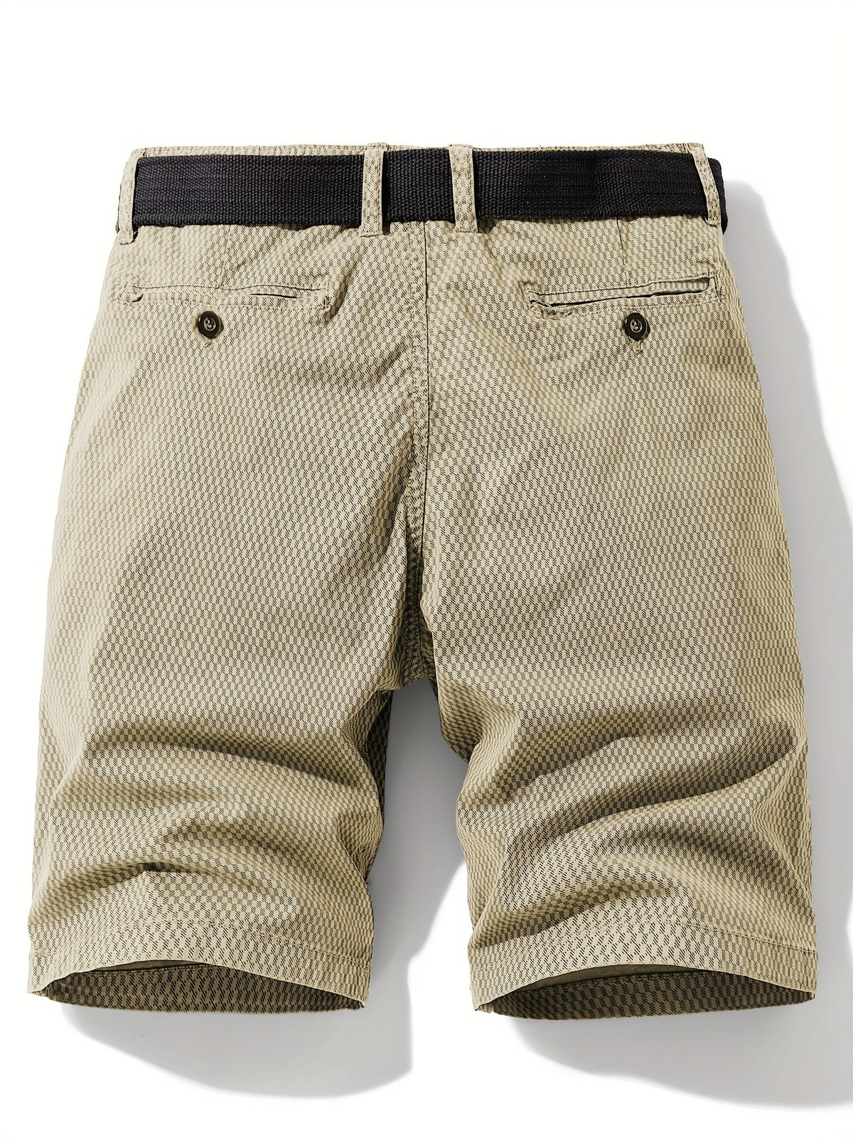 Short à texture géométrique coupe droite avec poches latérales homme – Île de Ré