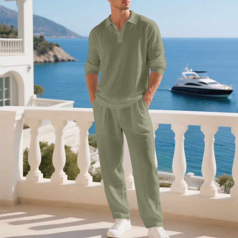 Ensemble polo et pantalon d'été assortis