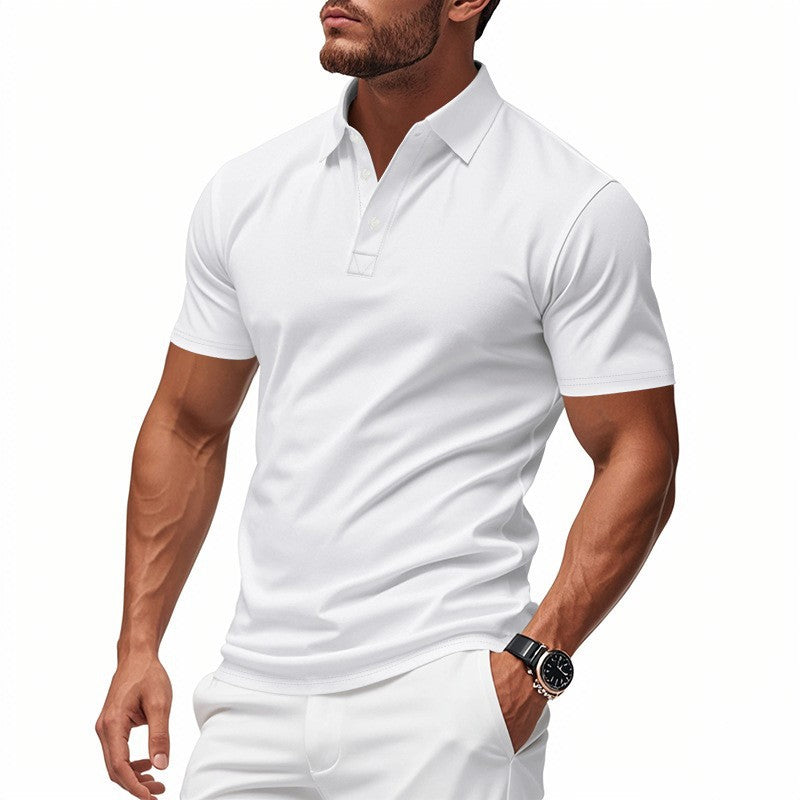 Polo manches courtes uni col classique