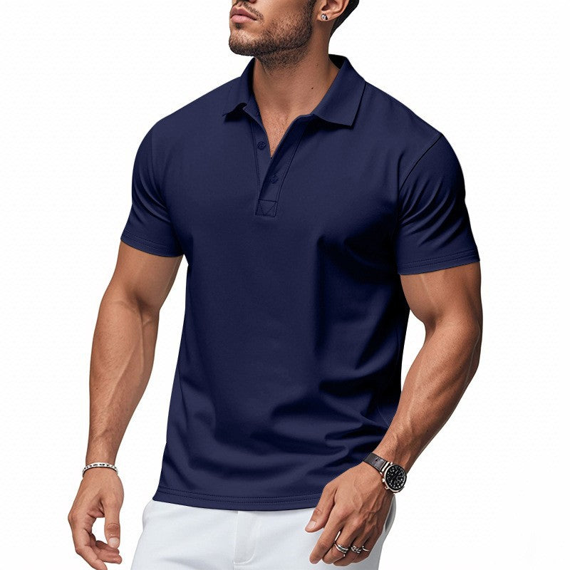 Polo manches courtes uni col classique