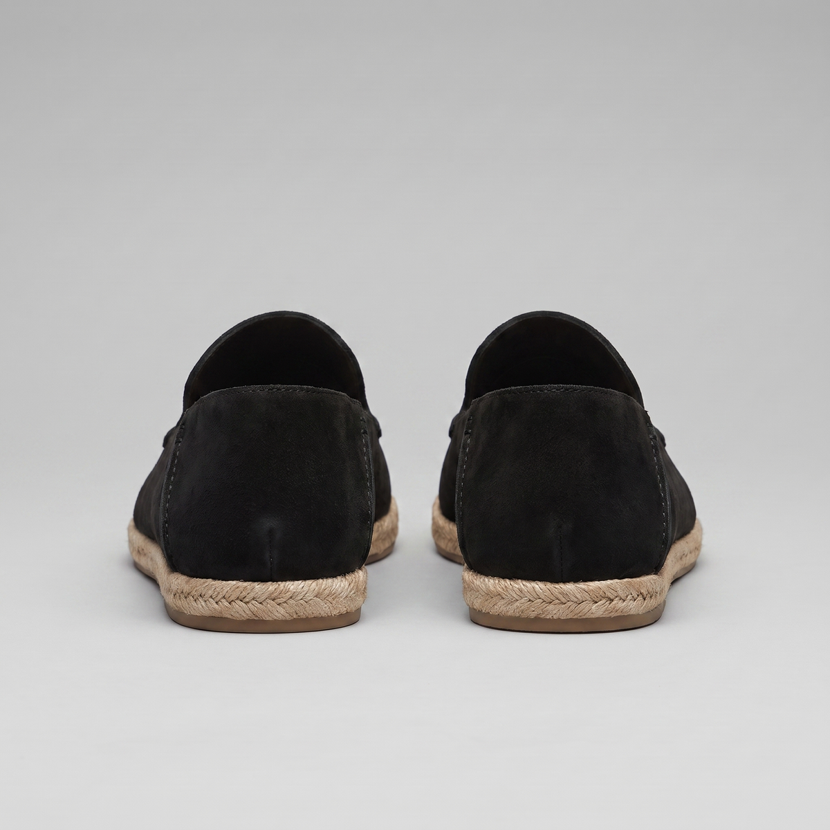 Mocassins aspect daim semelle façon corde