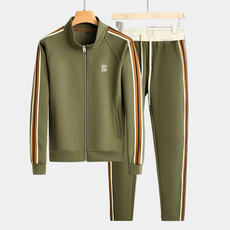 Ensemble de survêtement veste zippée col montant et pantalon taille élastique homme – Dinard