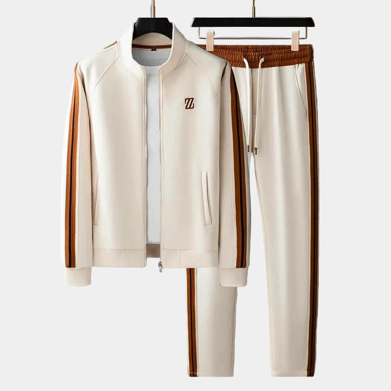 Ensemble de survêtement veste zippée col montant et pantalon taille élastique homme – Dinard