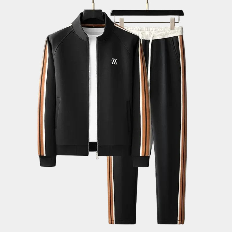 Ensemble de survêtement veste zippée col montant et pantalon taille élastique homme – Dinard