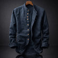 Chemise col montant boutonnage original