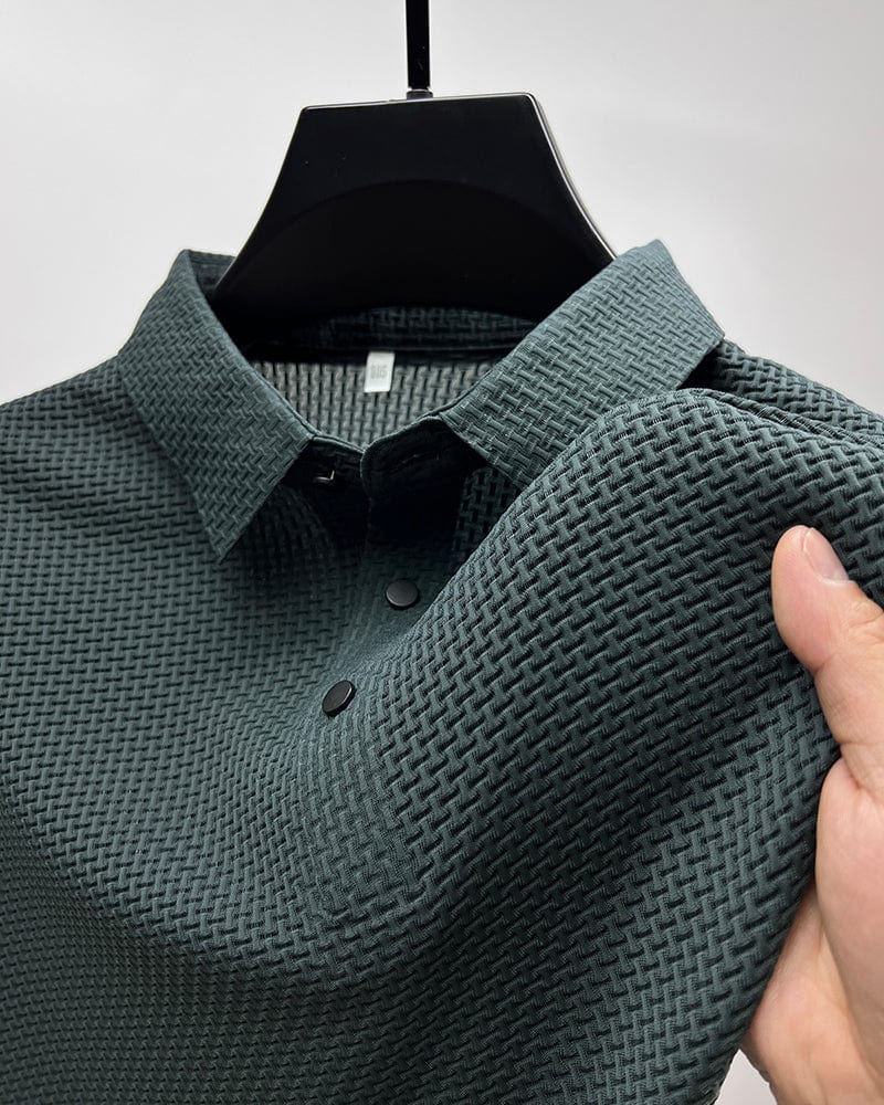 Polo motif raffiné tissu respirant style chic intemporel homme – Vierzon