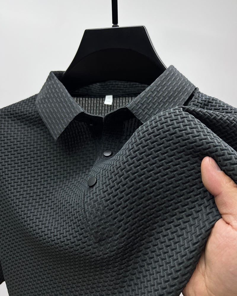 Polo motif raffiné tissu respirant style chic intemporel homme – Vierzon