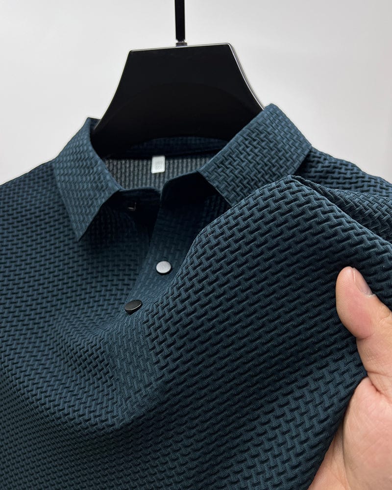 Polo motif raffiné tissu respirant style chic intemporel homme – Vierzon