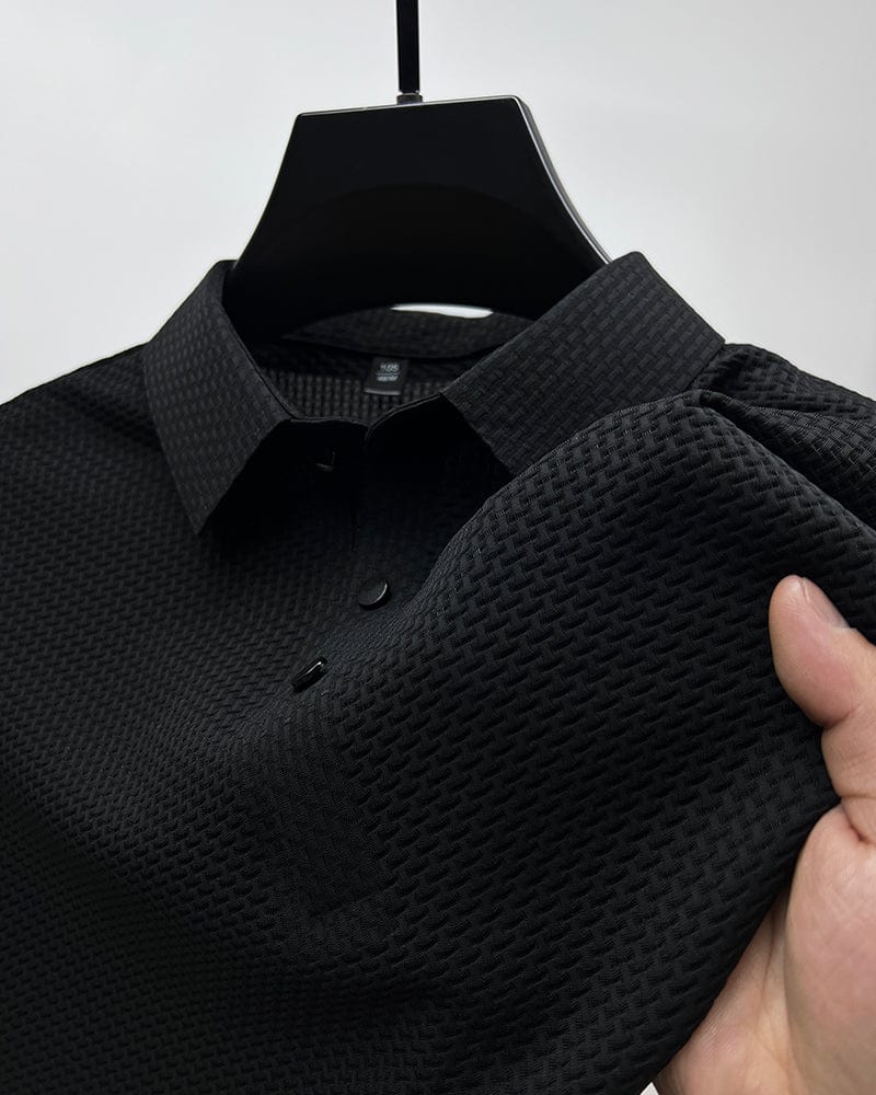 Polo motif raffiné tissu respirant style chic intemporel homme – Vierzon